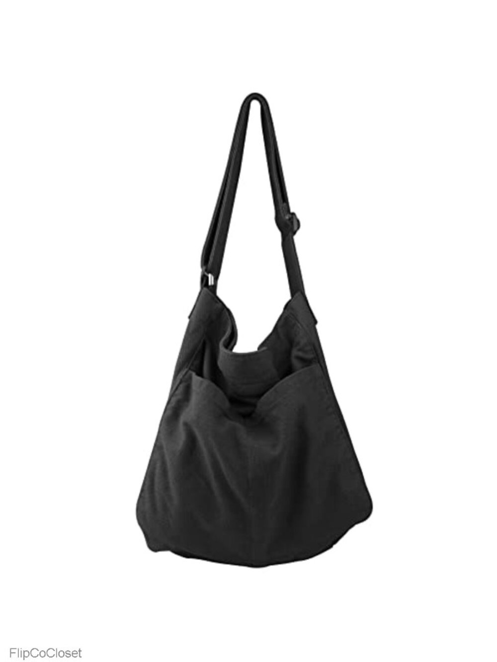 Canvas Hobo Crossbody Shoulder Tote Bag Multi Pocket Casual Purse